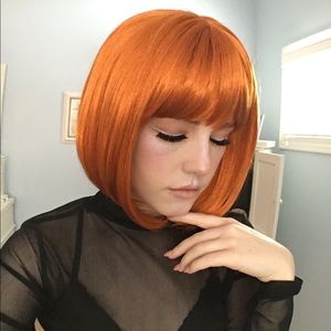 Orange Leeloo Dallas Bob Wig